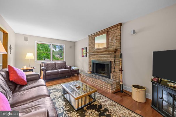 Fireplace, Interior, Living room, Stone Walls, Wood Texture Flooring
