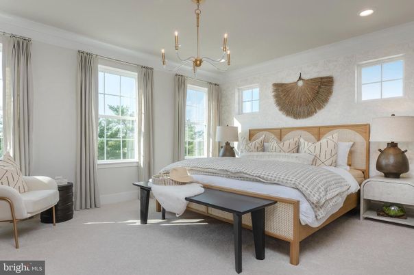 Bedroom, Chandelier, Interior, Recessed Lighting