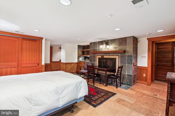 Bedroom, Fireplace, Interior, Recessed Lighting