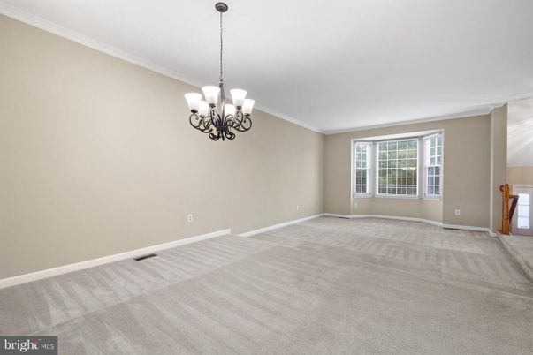 Chandelier, Empty room, Interior