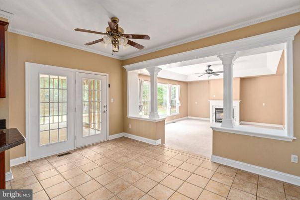Empty room, Fireplace, Interior