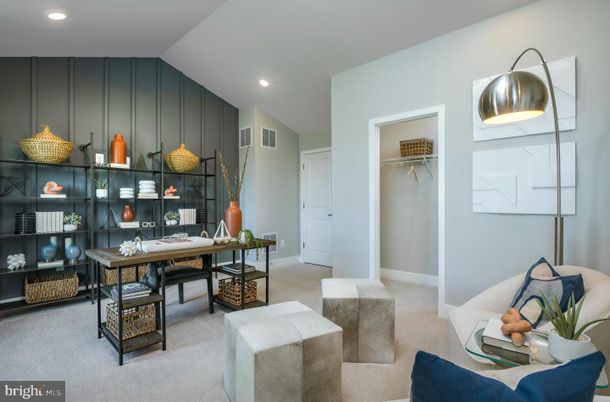 Home Office, Interior, Recessed Lighting