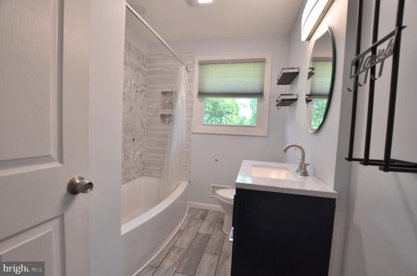 Bathroom, Interior, Wood Texture Flooring