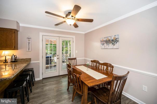 Dining room, Interior, Wood Texture Flooring