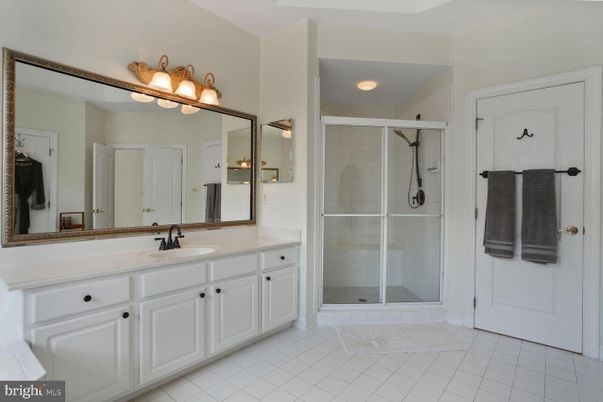 Bathroom, Dual Sink Vanities, Glass Shower, Interior
