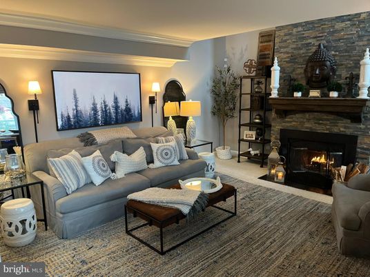 Fireplace, Interior, Living room, Stone Walls