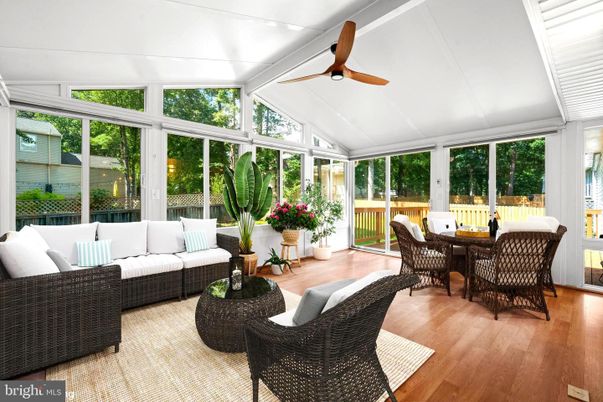 Dining room, Interior, Sun Room, Wood Texture Flooring