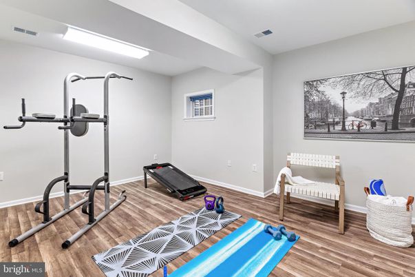 Fitness Equipment, Interior, Wood Texture Flooring