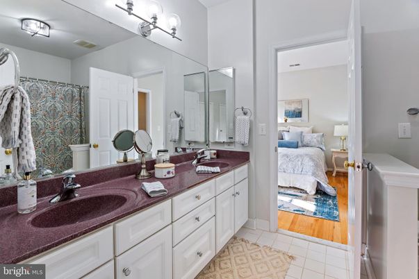 Bathroom, Bedroom, Dual Sink Vanities, Interior, Wood Texture Flooring