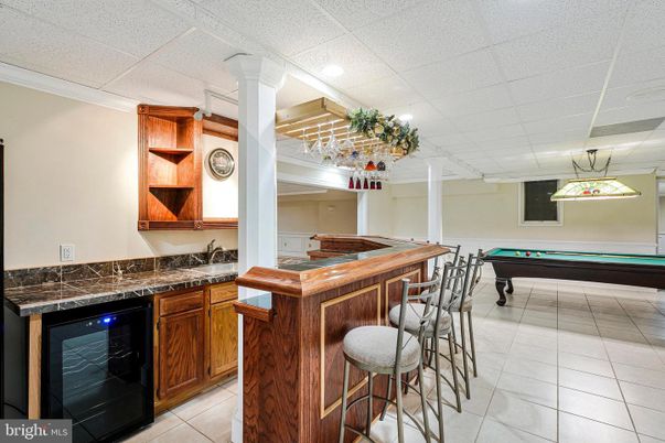 Billiard Table, Game Room, Interior, Recessed Lighting