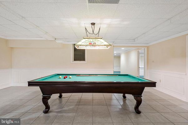 Billiard Table, Game Room, Interior, Pendant Lights