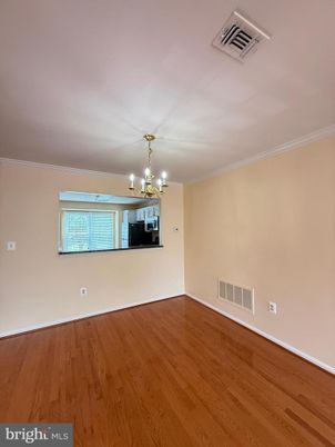 Chandelier, Empty room, Interior, Wood Texture Flooring