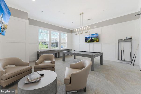 Billiard Table, Game Room, Interior, Living room, Pendant Lights, Recessed Lighting