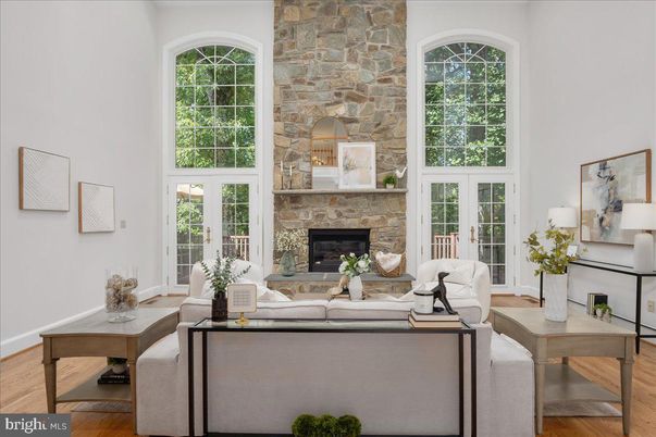 Fireplace, Interior, Stone Walls, Wood Texture Flooring