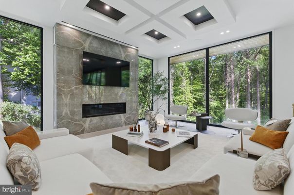 Fireplace, Interior, Living room, Recessed Lighting