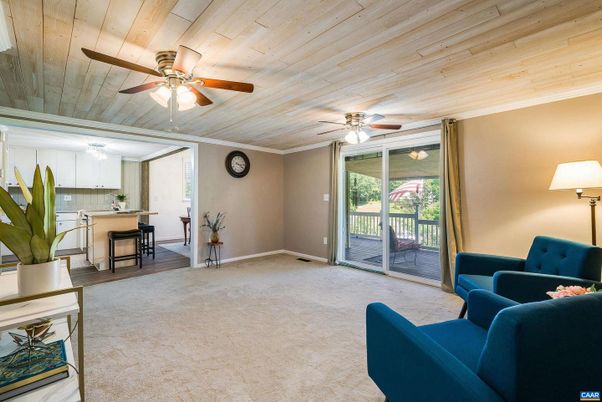 Interior, Kitchen, Living room, Wooden Ceilings