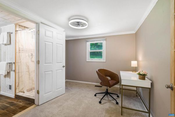 Bathroom, Glass Shower, Home Office, Interior
