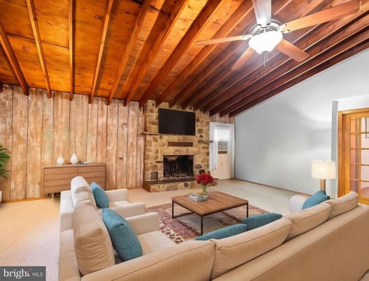 Fireplace, Interior, Living room, Stone Walls, Wooden Beams, Wooden Ceilings, Wooden Walls