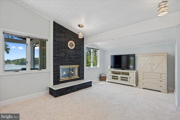 Fireplace, Interior, Pendant Lights, Water