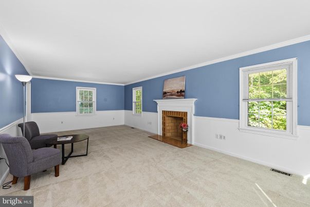 Empty room, Fireplace, Interior