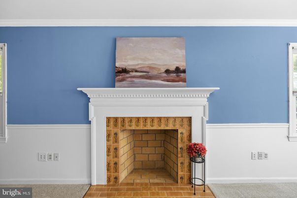 Fireplace, Interior, Wood Texture Flooring