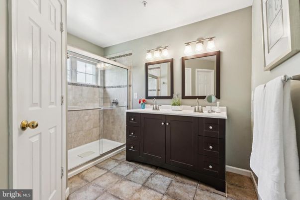 Bathroom, Dual Sink Vanities, Glass Shower, Interior