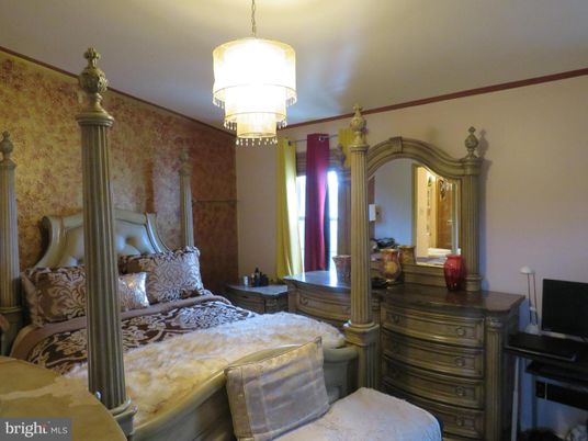 Bedroom, Chandelier, Interior