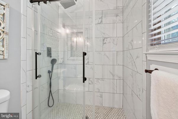 Bathroom, Glass Shower, Interior, Marble Walls