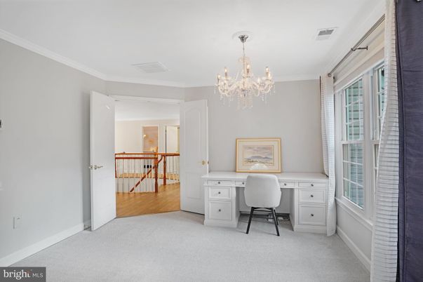 Chandelier, Home Office, Interior