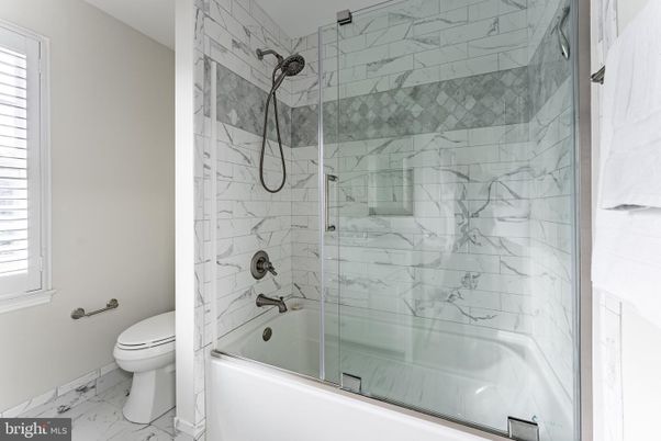 Bathroom, Glass Shower, Interior, Marble, Marble Walls
