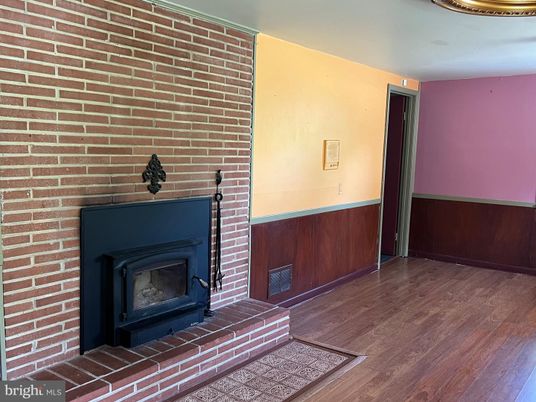 Fireplace, Interior, Wood Texture Flooring