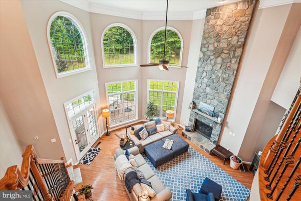 Fireplace, Interior, Living room, Stone Walls, Wood Texture Flooring
