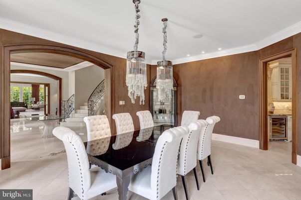 Chandelier, Dining room, Interior, Recessed Lighting