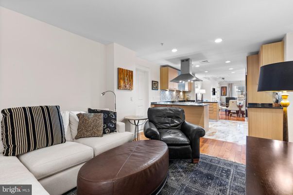 Dining room, Interior, Kitchen, Living room, Pendant Lights, Recessed Lighting, Wood Texture Flooring