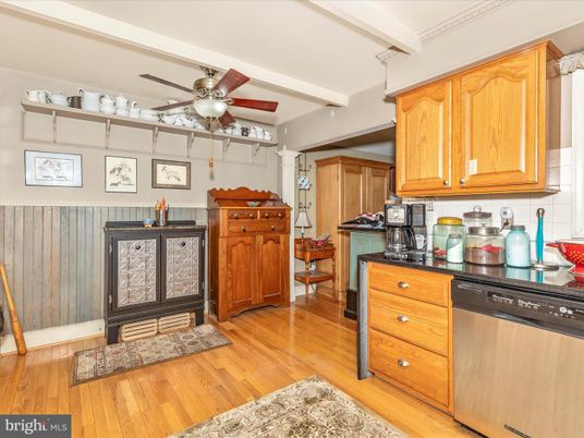 Interior, Kitchen, Wood Texture Flooring