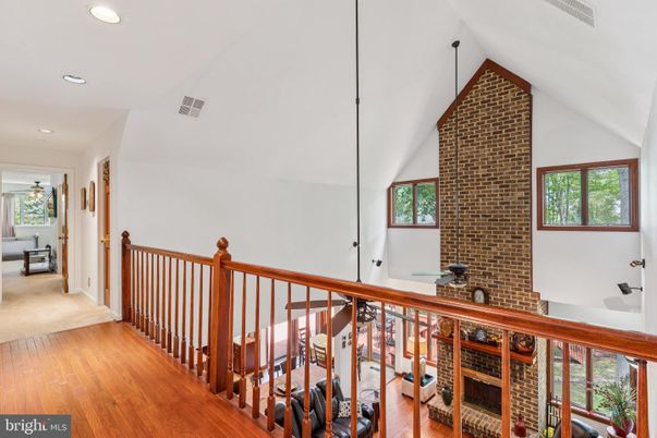 Interior, Recessed Lighting, Stone Walls, Wood Texture Flooring