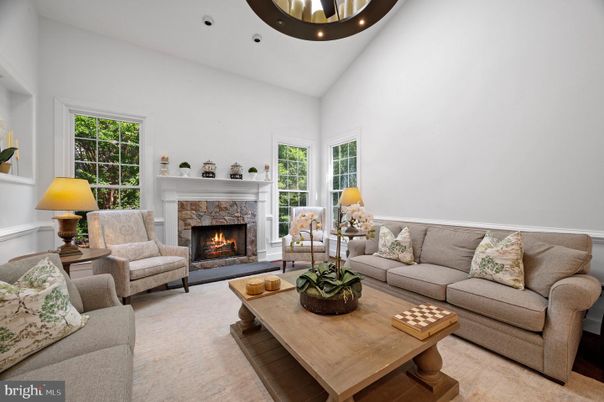 Fireplace, Interior, Living room, Recessed Lighting