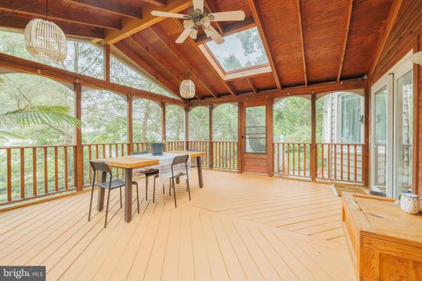 Interior, Sun Room, Wooden Beams, Wooden Ceilings, Wood Texture Flooring