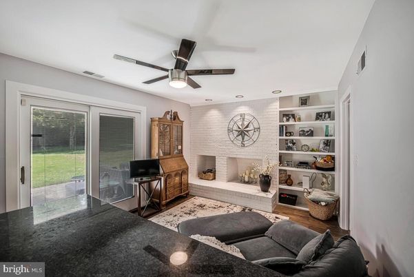 Fireplace, Interior, Living room, Stone Walls