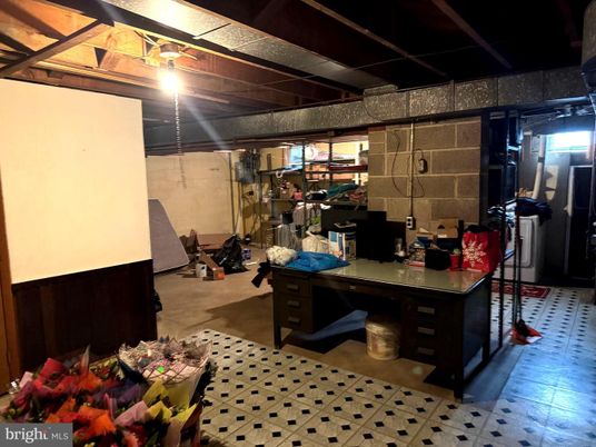 Home Office, Interior, Stone Walls
