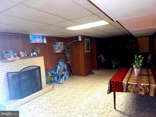 Fireplace, Interior, Recessed Lighting, Wooden Walls