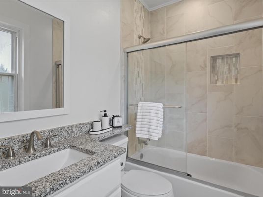 Bathroom, Glass Shower, Interior, Marble Walls