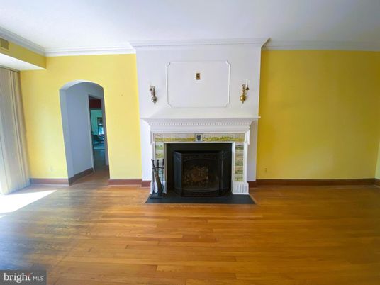 Fireplace, Interior, Wood Texture Flooring