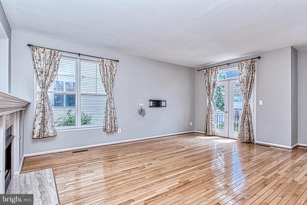 Empty room, Fireplace, Interior, Wood Texture Flooring
