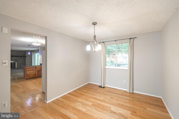 Empty room, Interior, Pendant Lights, Stone Walls, Wood Texture Flooring