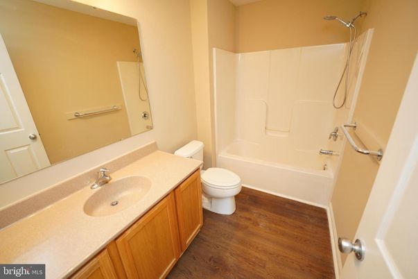 Bathroom, Interior, Wood Texture Flooring