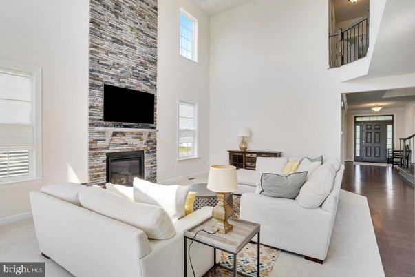 Fireplace, Interior, Living room, Stone Walls, Wood Texture Flooring