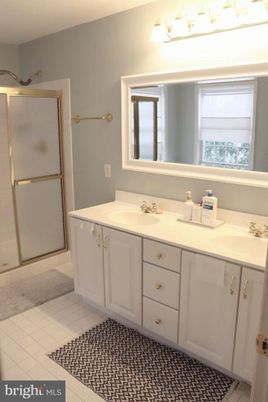 Bathroom, Dual Sink Vanities, Glass Shower, Interior