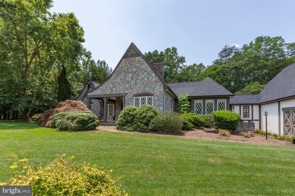 Backyard, Exterior, Facade, Tudor Revival