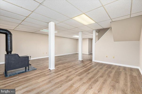 Fireplace, Interior, Recessed Lighting, Wood Texture Flooring